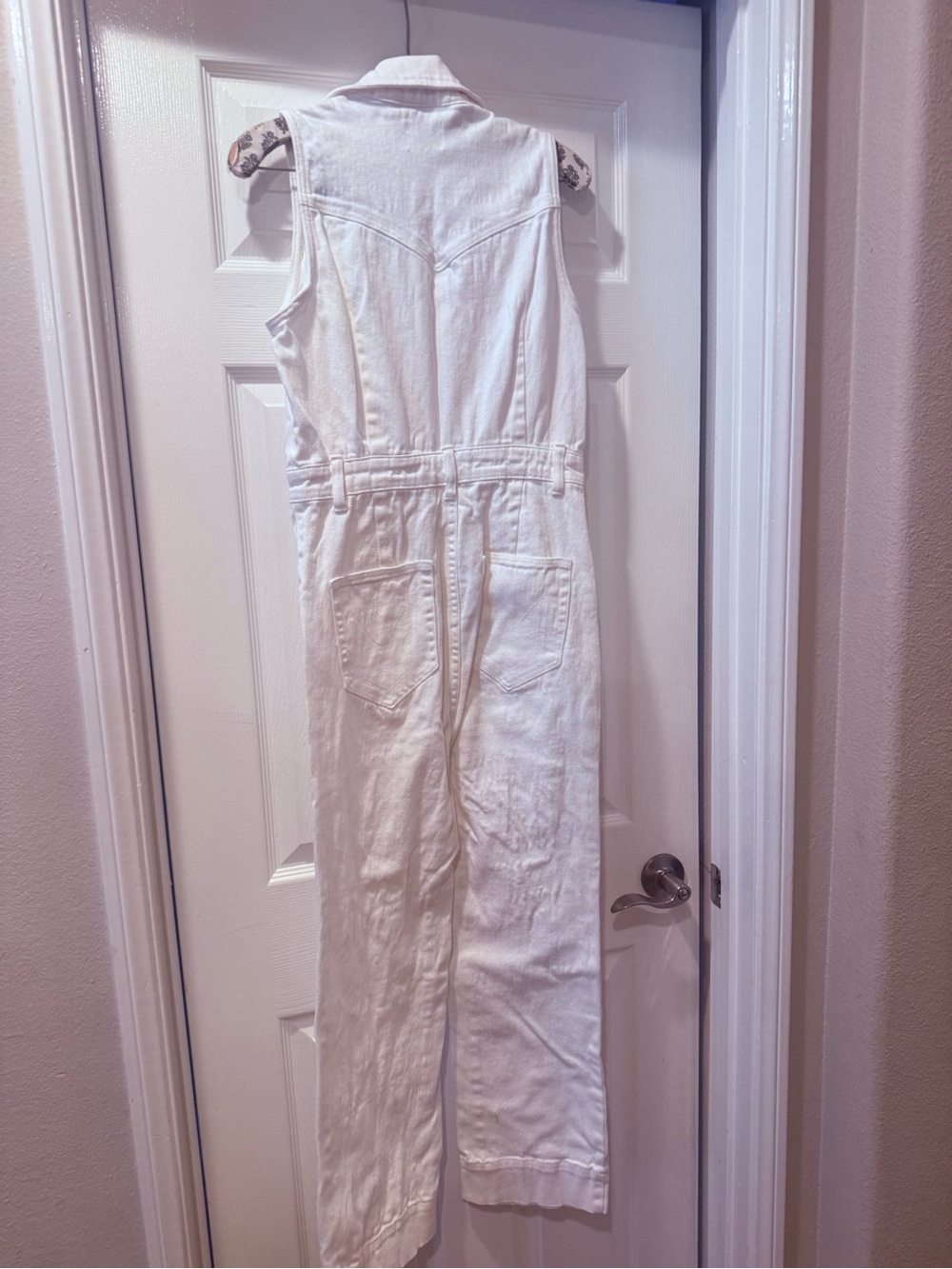 Show Me Your MuMu Cream Zip-Front Bootcut Jumpsuit - Picture 3 of 5
